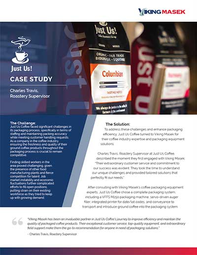 Just Us Coffee Case Study PDF Cover