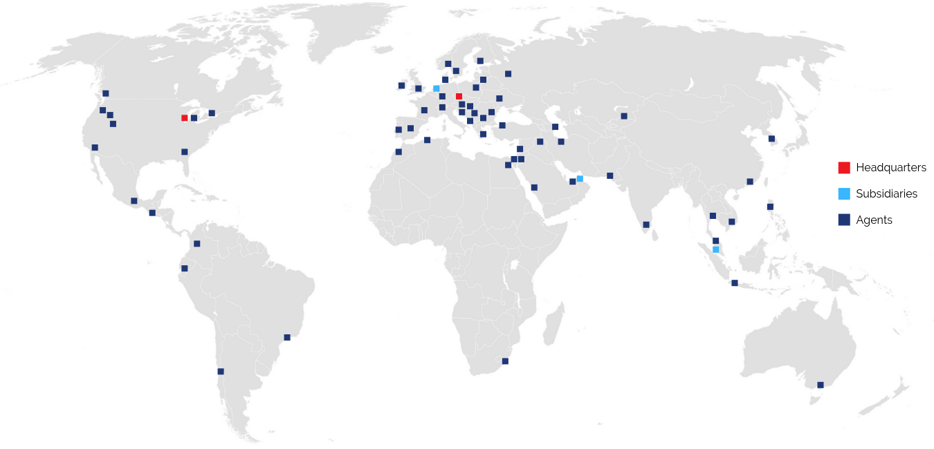 Viking Masek worldwide map of locations