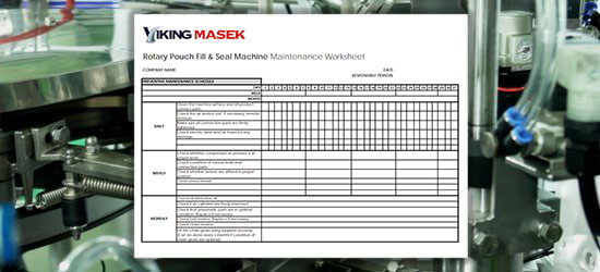 premade pouch maintenance worksheet